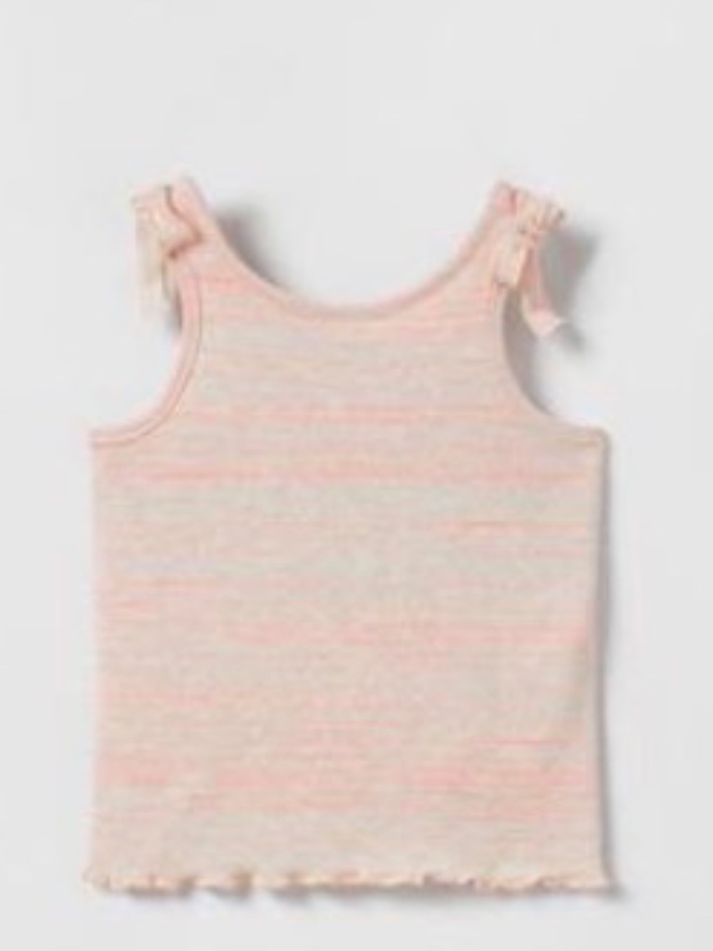 Zara Baby Bow Rustic Knit Top Ecru Pink 6–9 Months